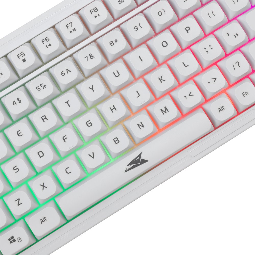 Baracuda ORCA RGB | Bekabeld Gaming Toetsenbord inclusief Muis | QWERTY | Wit
