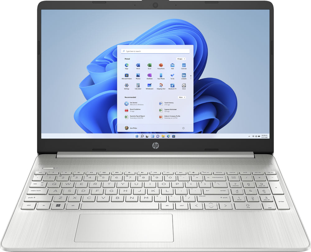 HP 15s i3 refurbished, 15,6" Full HD, aanzicht 4