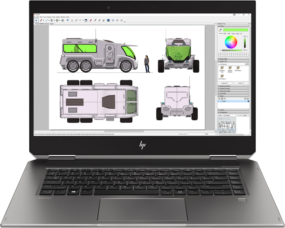 HP ZBook Studio x360 G5 refurbished laptop, 15,6" 4K touch