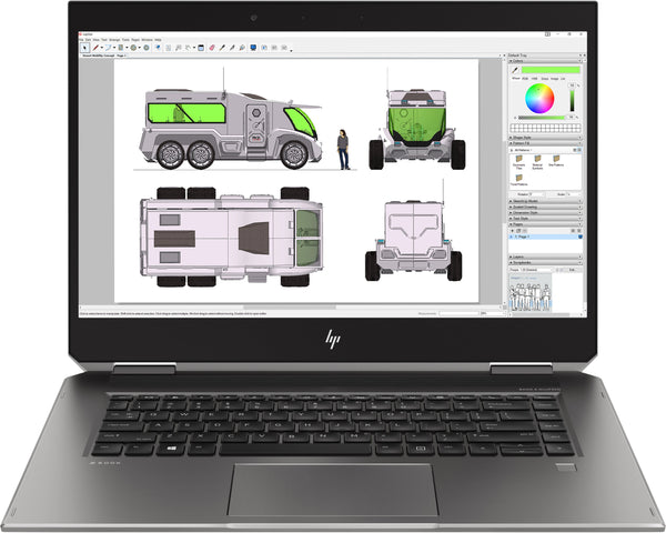 HP ZBook Studio x360 G5 refurbished laptop, 15,6" 4K touch