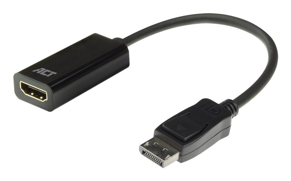 ACT AC7555 DisplayPort naar HDMI Adapter | Female | 4K | Zip Bag