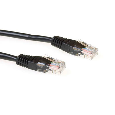 ACT netwerkkabel | Patchkabel | Cat6 | U/UTP (UTP) | 7 m | Zwart | RJ45 connectoren