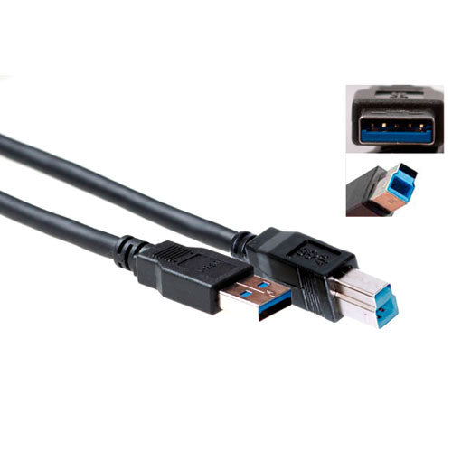 ACT | USB 3.0 Kabel | USB 3.2 Gen 1 | USB-A naar USB-B | 1m | Zwart