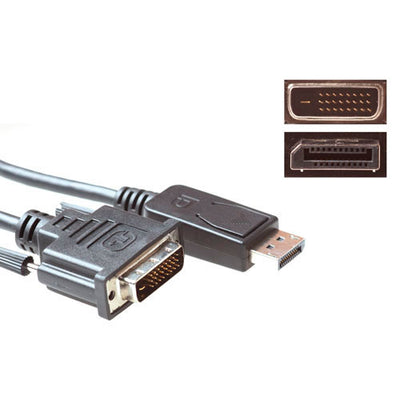 ACT AK3995 | DisplayPort naar DVI Kabel | Male - DVI Male