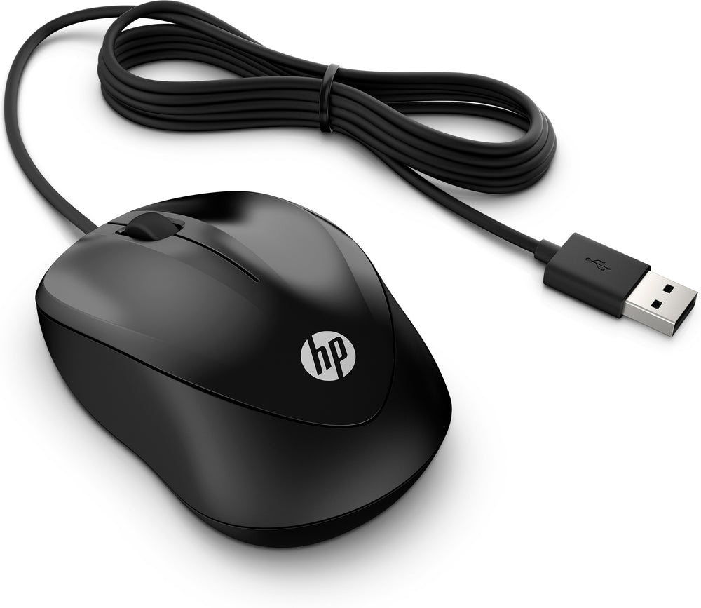 HP 1000 | Bekabelde Muis | Links- en Rechtshandig | 1000 DPI | Zwart
