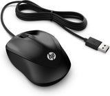HP 1000 | Bekabelde Muis | Links- en Rechtshandig | 1000 DPI | Zwart