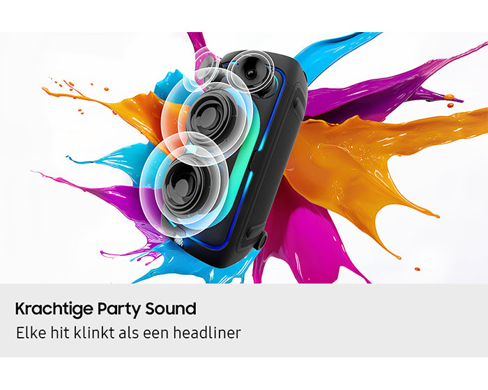 Samsung Sound Tower MX ST50F/XN | Bluetooth Party Speaker | 240W | Tot 18 Uur Accuduur | IPX4 Spatwaterbestendig | Karaoke & Party Lights+ | OPEN BOX