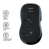 Logitech M510 | Draadloze Muis | Links- en Rechtshandig | RF | 1000 DPI | Zwart | Returned