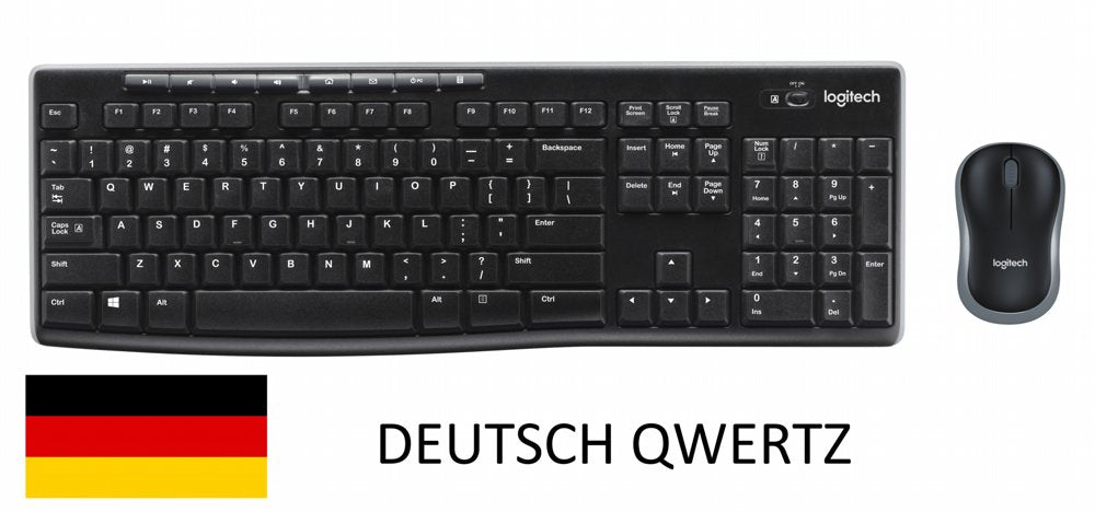 QWERTZ | Logitech MK270 | Draadloze Muis en Toetsenbordcombo | QWERTZ