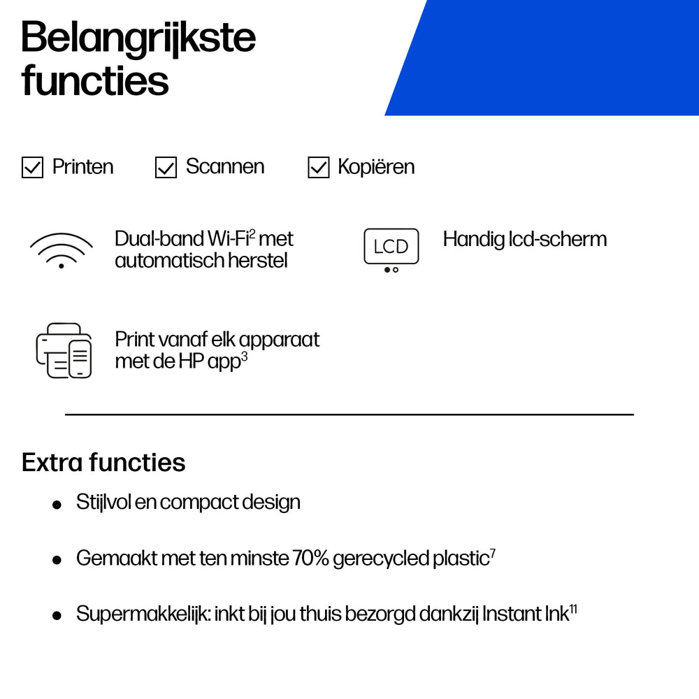 HP DeskJet 2910 | All-in-One Kleurenprinter | Printen, Scannen en Kopiëren | WiFi