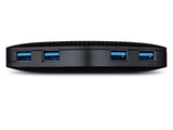 TP-LINK UH400 | USB 3.2 Gen 1 (3.1 Gen 1) Type-A Interface Hub | 5000 Mbit/s | Zwart