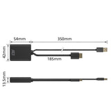 ACT AC7536 | HDMI + USB naar DisplayPort Adapterkabel | 0,24 m | Zwart