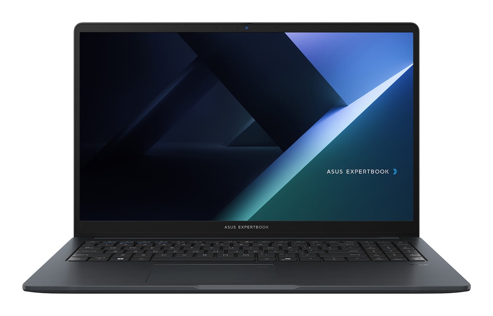 Asus ExpertBook B1 laptop, 15,6 inch, Intel Core 5, 16GB RAM, 512GB SSD — vooraanzicht opengeklapt