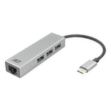 ACT AC7055 | 3-Poorts USB-C 3.2 (USB 3.0) Hub | Gigabit Ethernet Poort