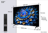 TCL 55T69C | 55'' Ultra HD 4K | QLED Smart TV | Google TV | Dolby Vision | HDMI 2.1 | 60Hz