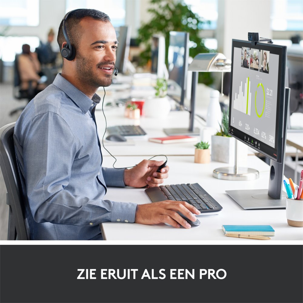 Logitech C920s PRO | 1080p 30FPS USB Webcam met Microfoon