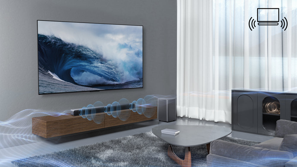TCL S55HE Titanium Soundbar | 2.1-kanaals | Zwart