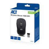 ACT AC5125 | Draadloze Muis | Rechtshandig | RF | 1600 DPI | Zwart