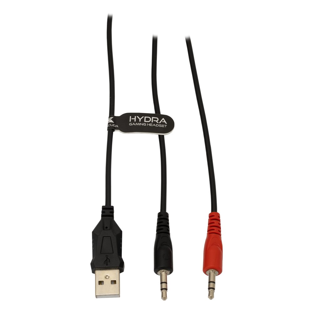 Baracuda HYDRA RGB Rainbow | Gaming Headset 3,5mm & USB | Wit