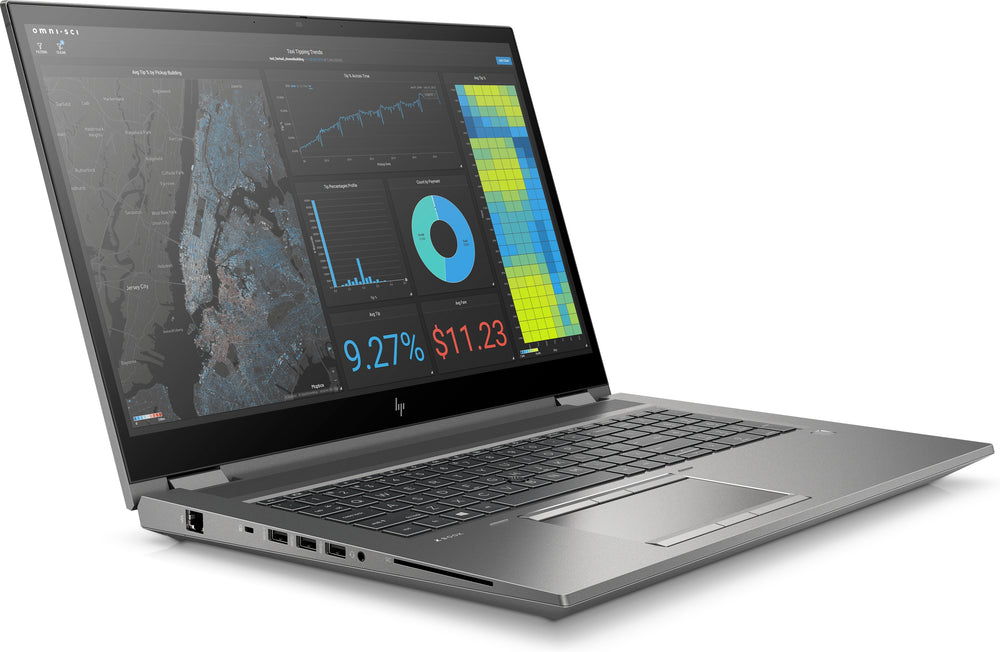 HP ZBook Fury 17 G7 refurbished laptop, 17,3" Full HD — aanzicht 3