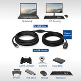 ACT AC6110 | USB 2.0 Booster | 10m | Zwart