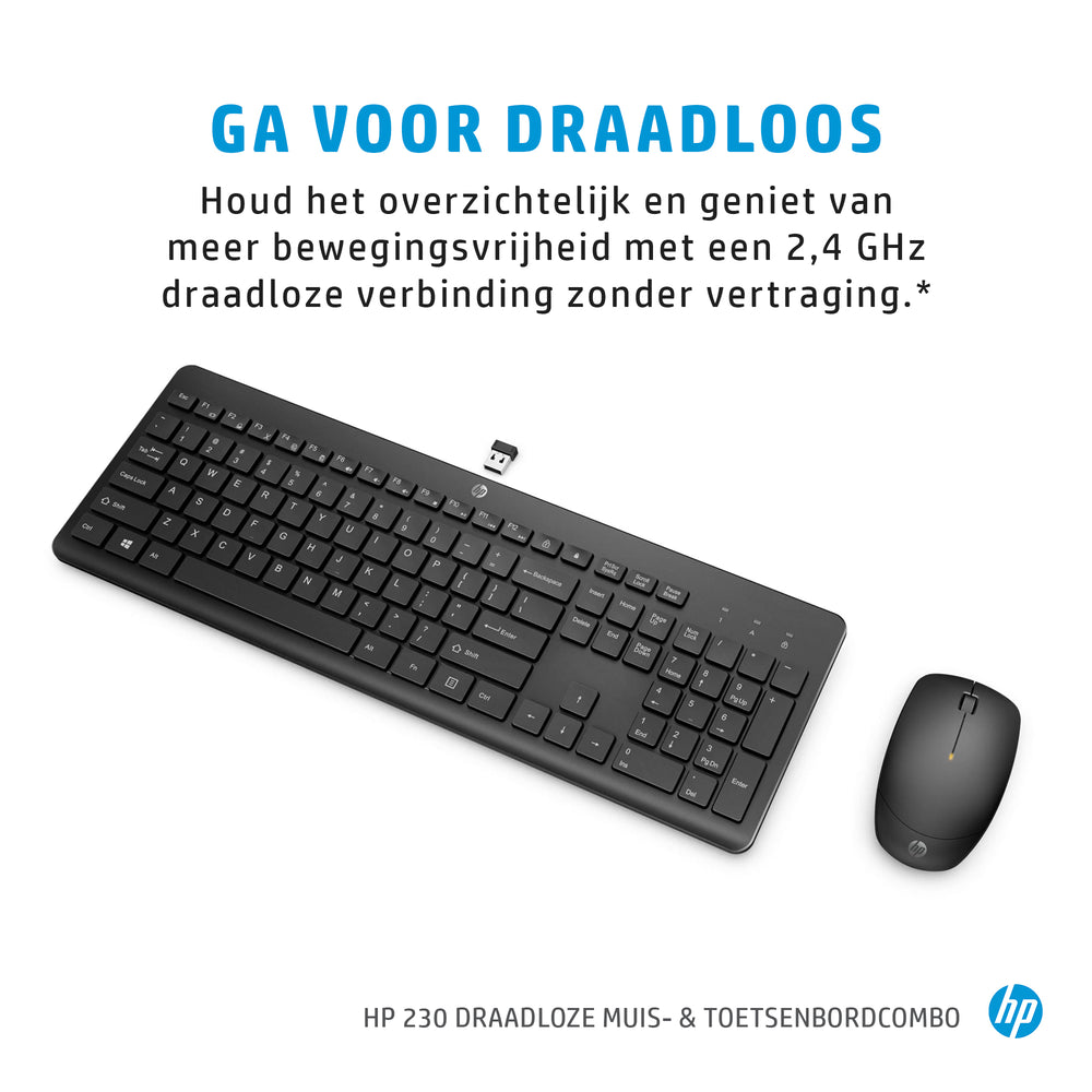 HP 230 | Draadloze Muis en Toetsenbordcombo | QWERTY