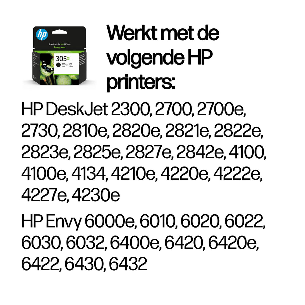 HP 305XL | Originele High-Capacity Zwarte Inktcartridge