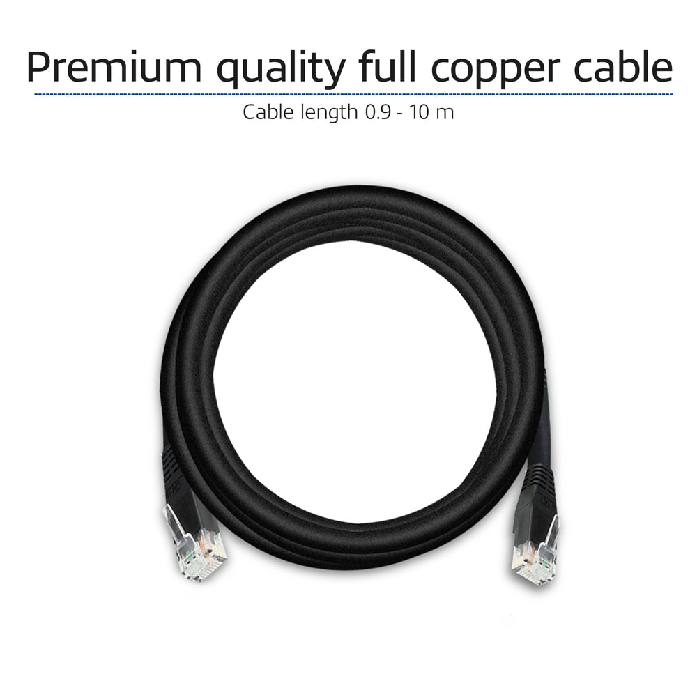 ACT netwerkkabel | Cat6 | U/UTP (UTP) | 5 m | Zwart | AC4005
