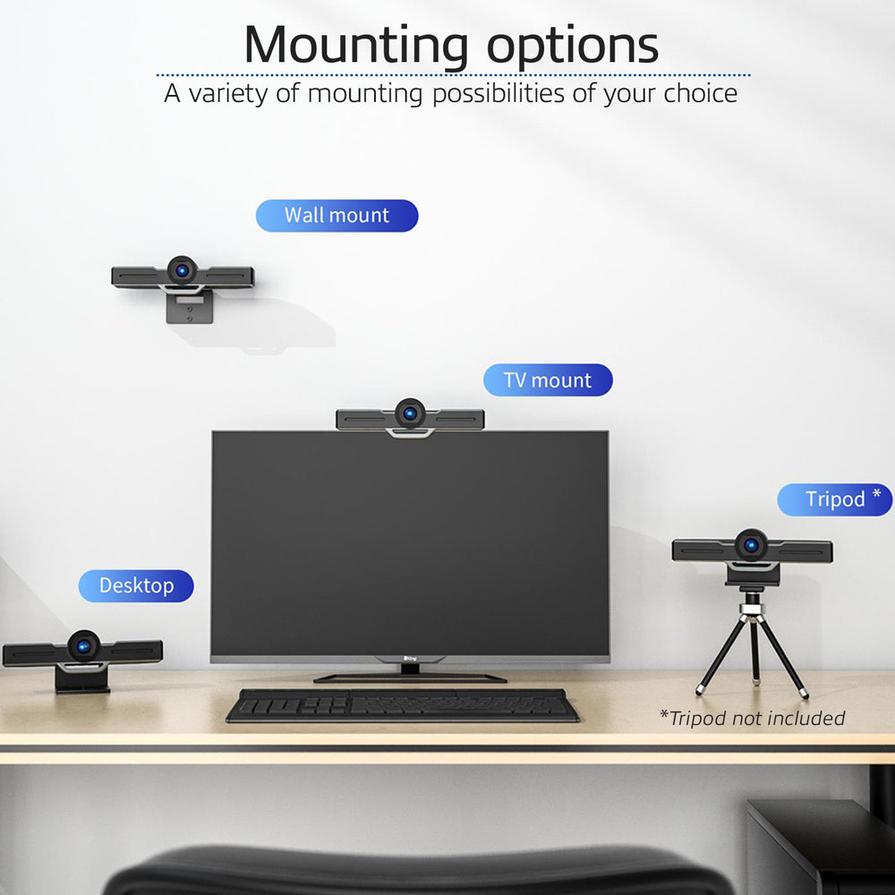 ACT AC7990 Full HD Conferentiecamera | 105° Kijkhoek | 2 Microfoons | USB | EPTZ