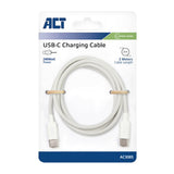ACT AC3085 | USB 2.0 Kabel | USB-C naar USB-C | 240W | 480Mbps | Wit | 2 Meter