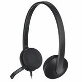 Logitech H340 | Bedrade On-Ear USB Headset | Zwart