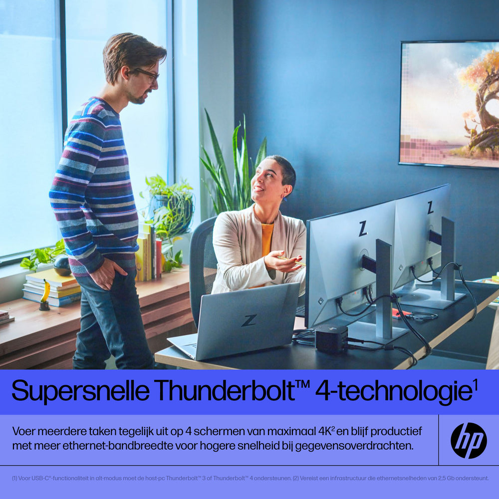 HP G4 Docking Station | Thunderbolt 120W | Zwart