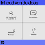 HP G4 Docking Station | Thunderbolt 120W | Zwart