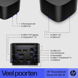 HP G4 Docking Station | Thunderbolt 120W | Zwart