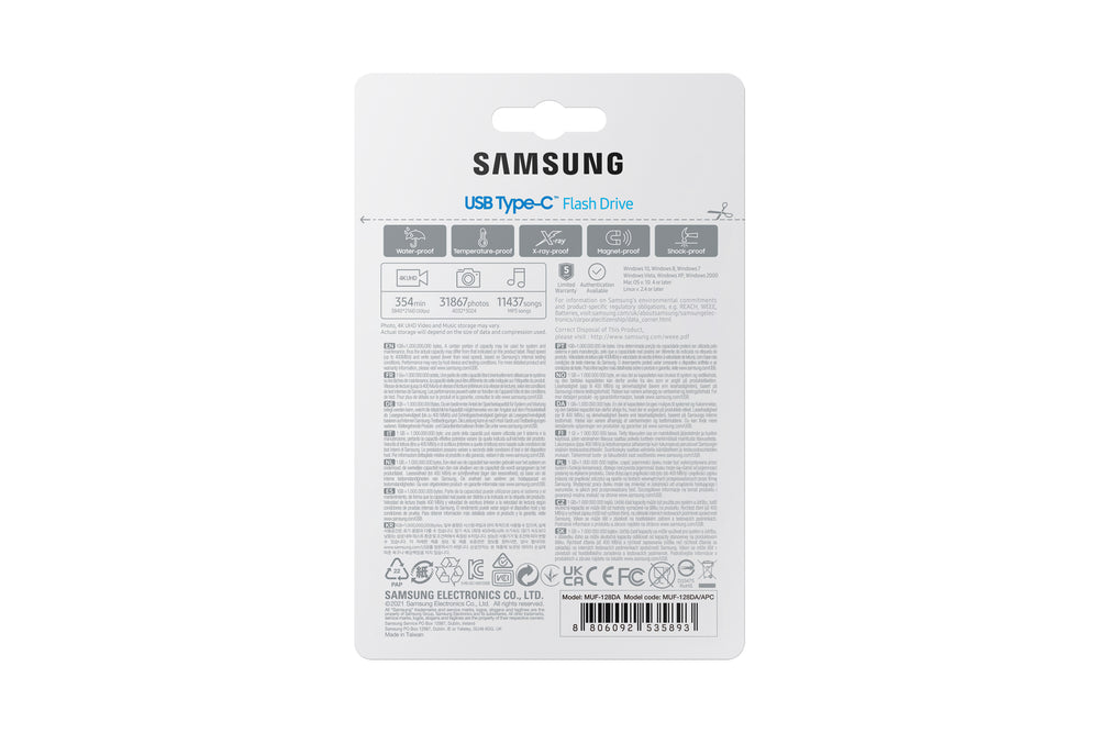 Samsung MUF-128DA | 128GB USB-C 3.2 Flash Drive | Blauw