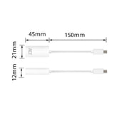 ACT AC7525 | Mini DisplayPort naar HDMI Adapter | 0,15 m | Wit