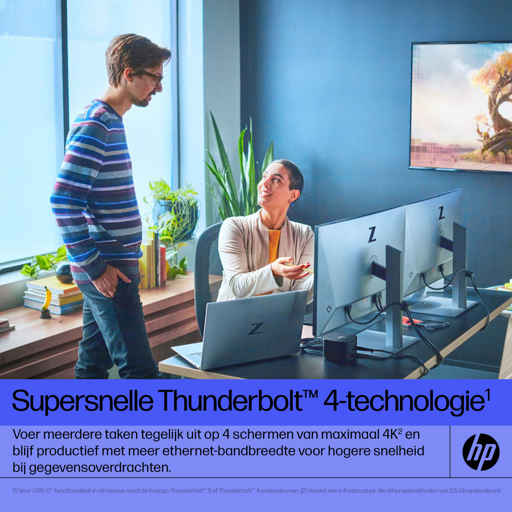 HP G4 Docking Station | Thunderbolt 280W | Zwart