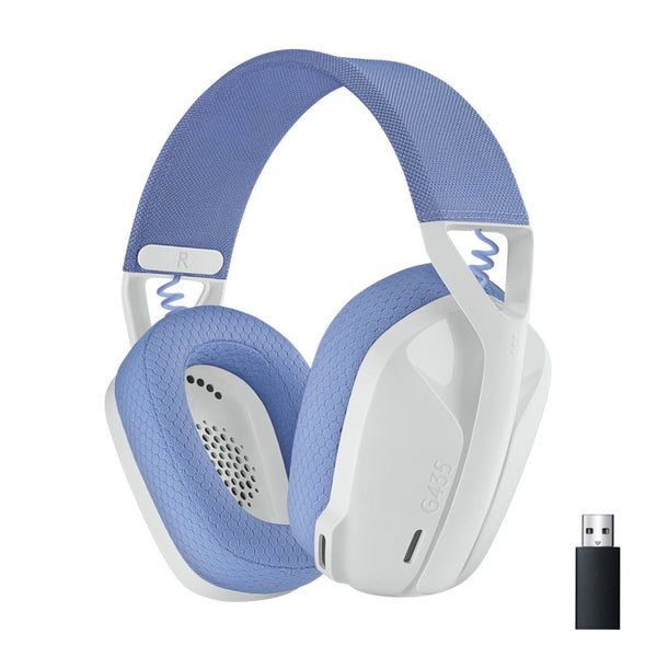 Logitech G G435 | Draadlooze Over-ear Gaming Headset | Bluetooth & USB-A Receiver | Wit/Lilac