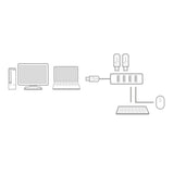 ACT AC6300 | USB 3.2 Gen 1 Interface Hub | Type-A | 5 Gbps | Zwart