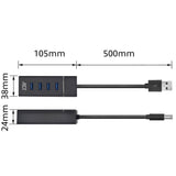 ACT AC6300 | USB 3.2 Gen 1 Interface Hub | Type-A | 5 Gbps | Zwart