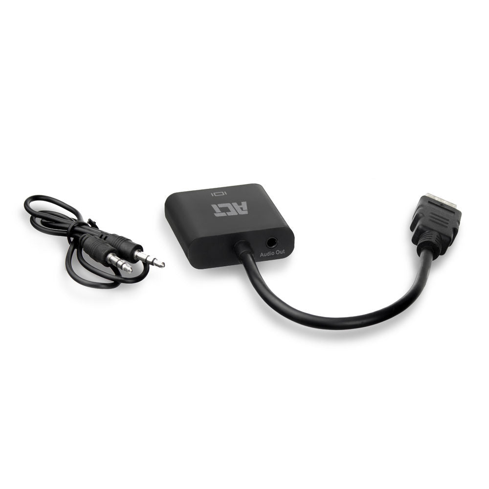 ACT AC7535 | HDMI naar VGA Adapter | 0,23 m | Zwart