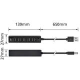 ACT AC6215 | USB 2.0 Interface Hub | 480 Mbps | Zwart
