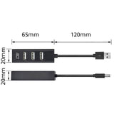 ACT AC6205 | USB 2.0 Interface Hub | 480 Mbps | Zwart