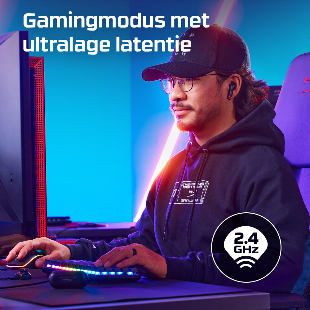 HyperX Cloud MIX Buds | Draadloze In-Ear Gaming Oordopjes | Bluetooth | Zwart