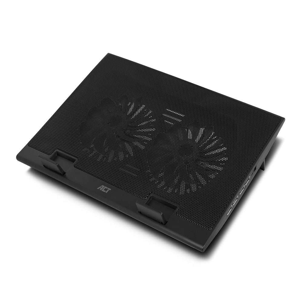 ACT AC8105, Notebook Cooling Pad, 43,9 cm (17.3"), 2500 RPM, Zwart — vooraanzicht