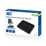 ACT AC8105, Notebook Cooling Pad, 43,9 cm (17.3"), 2500 RPM, Zwart — achterzijde