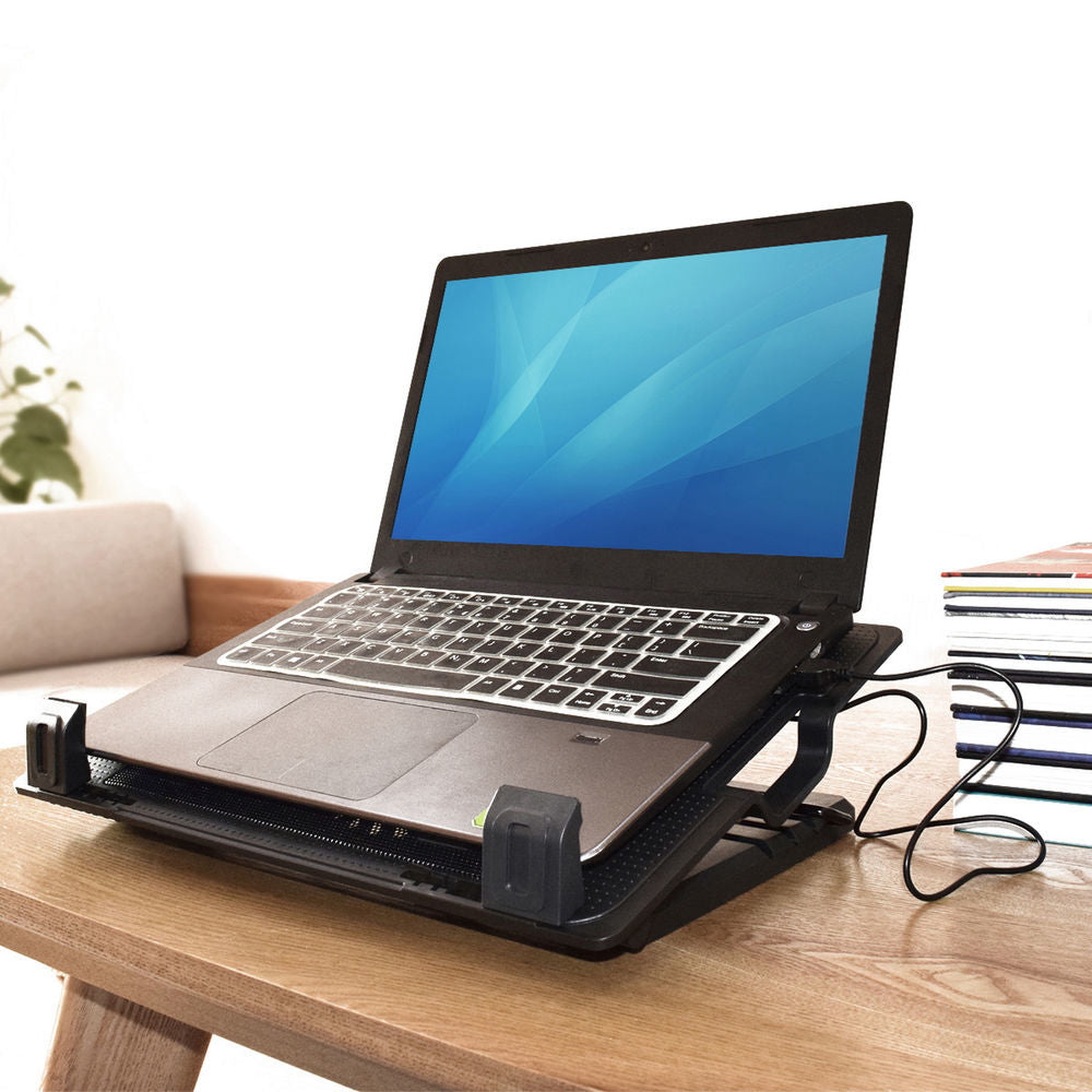 ACT AC8110, Notebook Cooling Pad, 43,9 cm (17.3"), 1000 RPM, Zwart — zijaanzicht