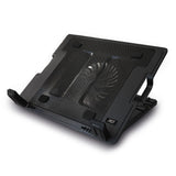 ACT AC8110, Notebook Cooling Pad, 43,9 cm (17.3"), 1000 RPM, Zwart — vooraanzicht