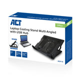 ACT AC8110, Notebook Cooling Pad, 43,9 cm (17.3"), 1000 RPM, Zwart — achterzijde