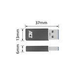 AC7375 ACT kabel-tussenstuk | USB-C naar USB-A | Grijs